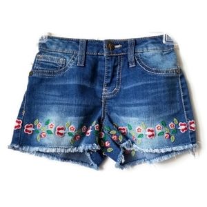 Girls Lee Floral Jeans Shorts Size 5